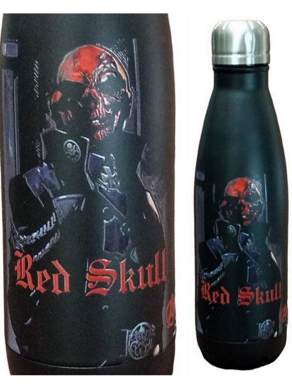 Marvel Avengers Red Skull Stainless Steel Water Bottle 17oz Hydra Villain NEW